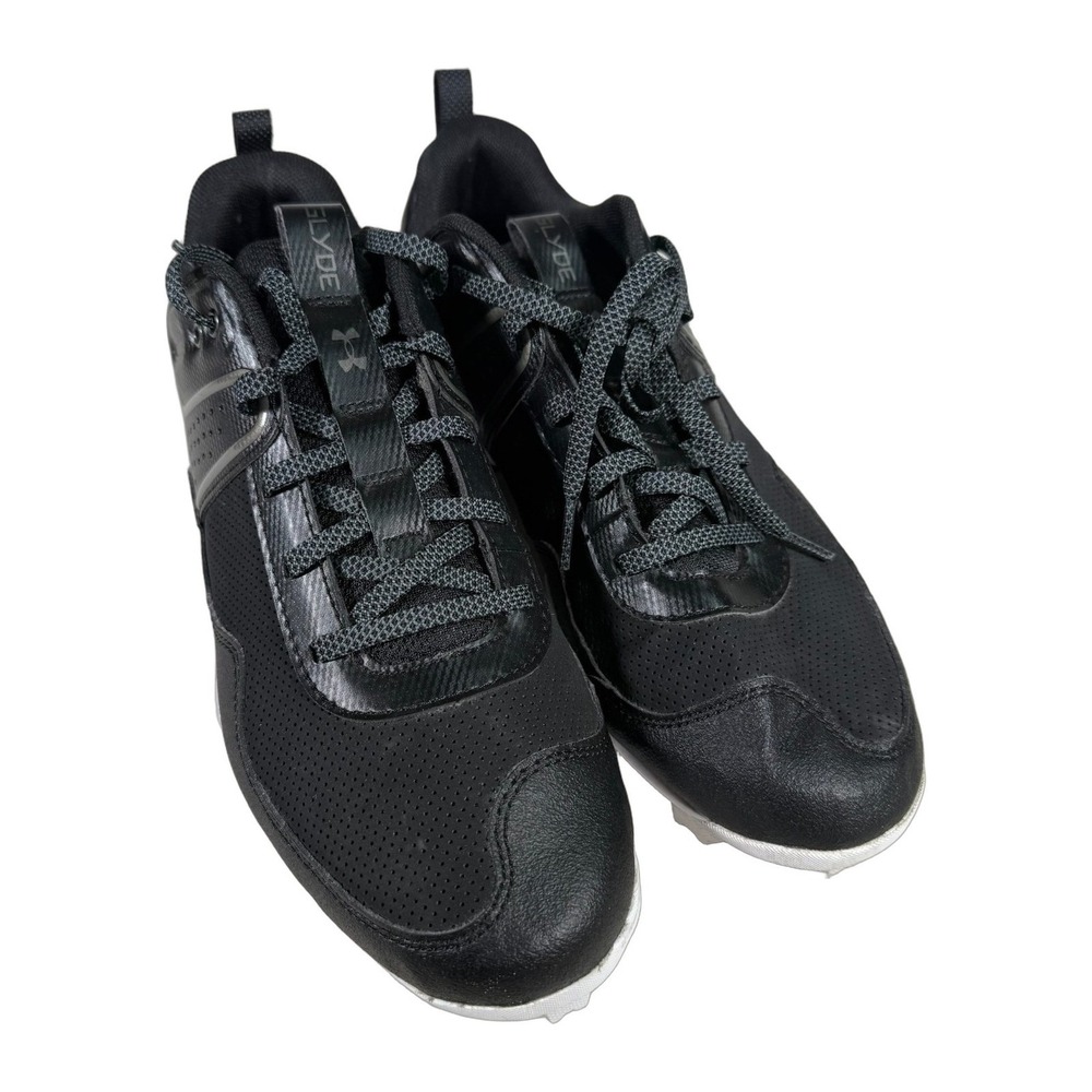 Under Armour Leadoff Low Mens Size 8 Black White Running Baseball Cleats